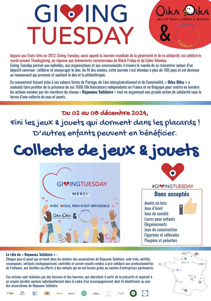 Collecte solidaire de jeux et jouets